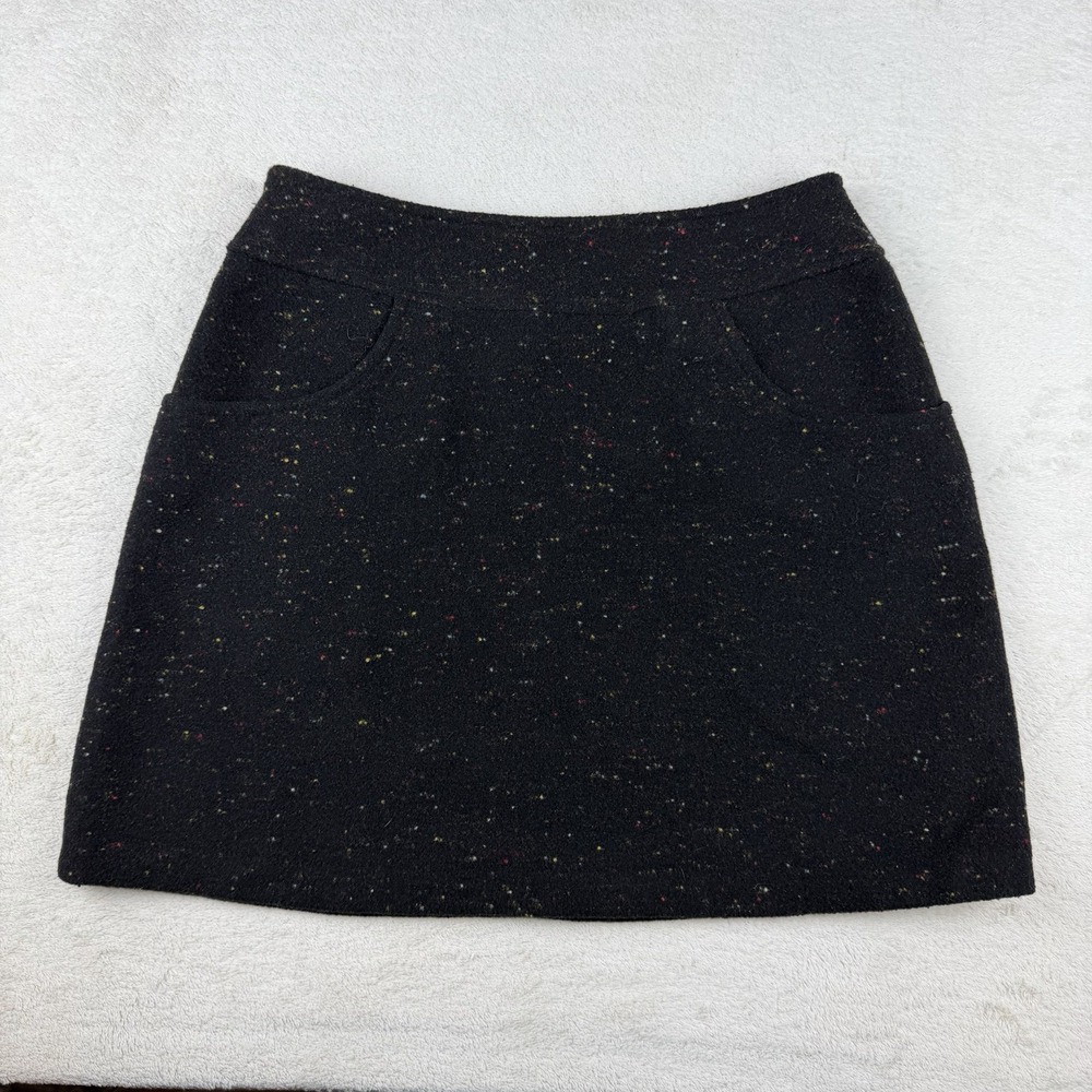 Vtg 90s Compagnie International Express Skirt Speckled Wool Blend Mini Italy 5/6